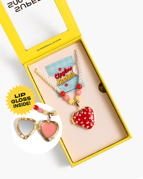 Strawberry Surprise Lipgloss Locket – Super Smalls