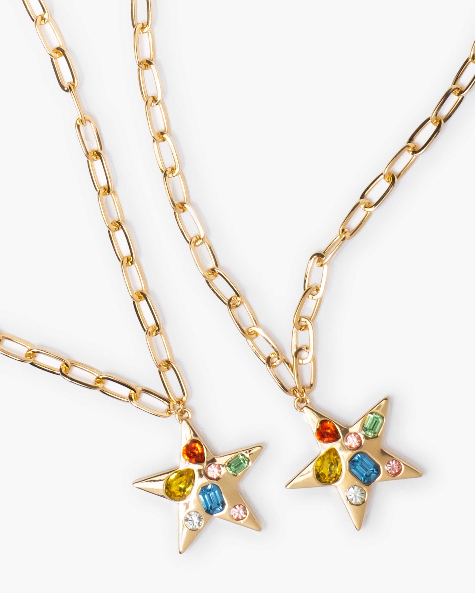 BFF Twin Stars Necklace Set