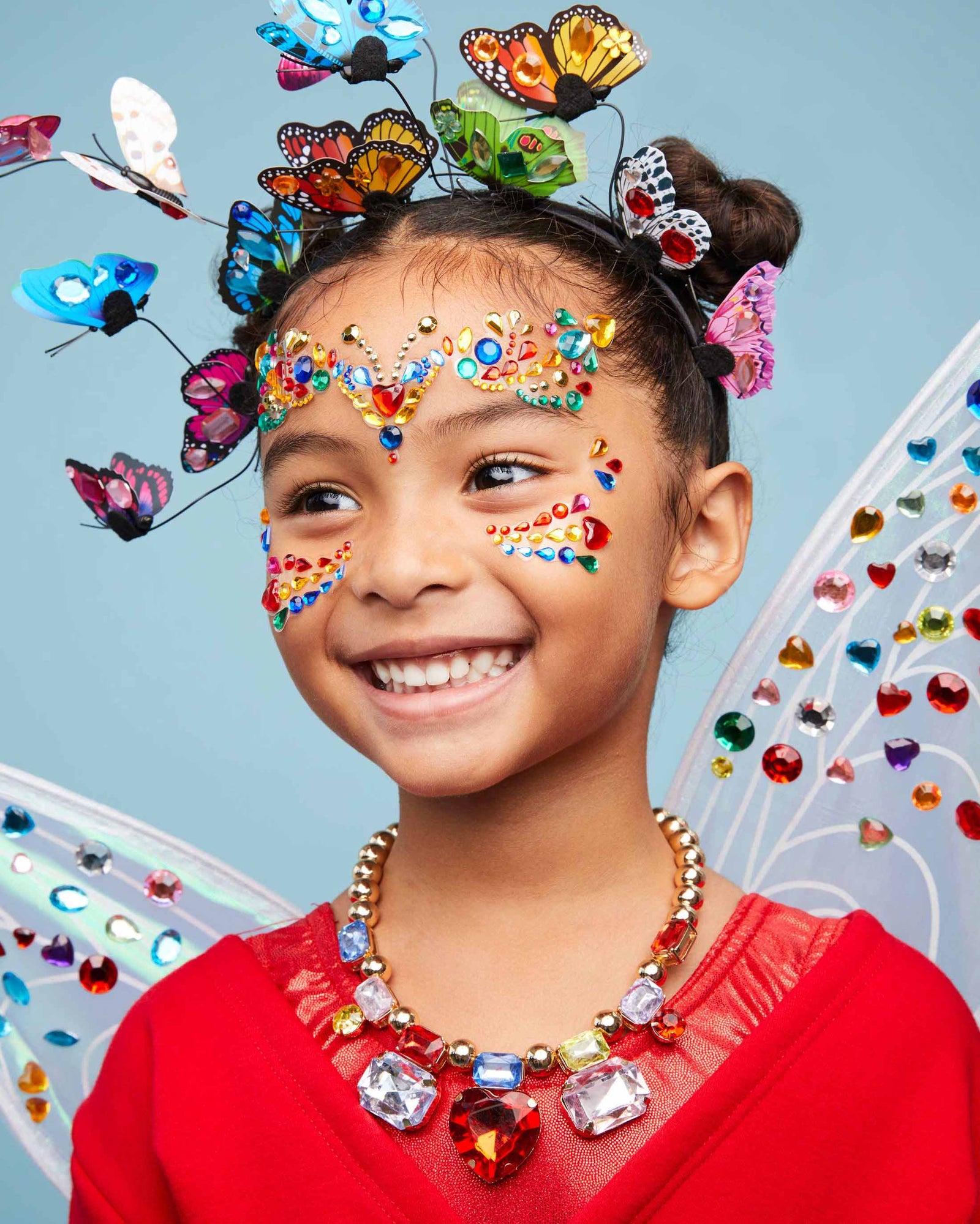 Gem Makeup Face Stickers Butterfly
