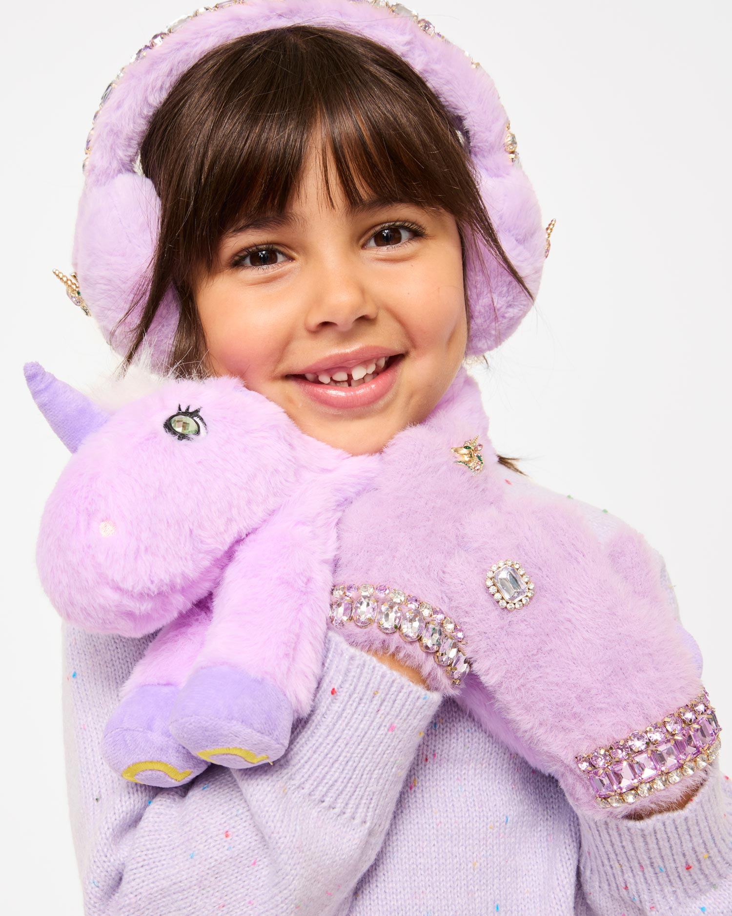 Lavender Dreams Jeweled Gloves