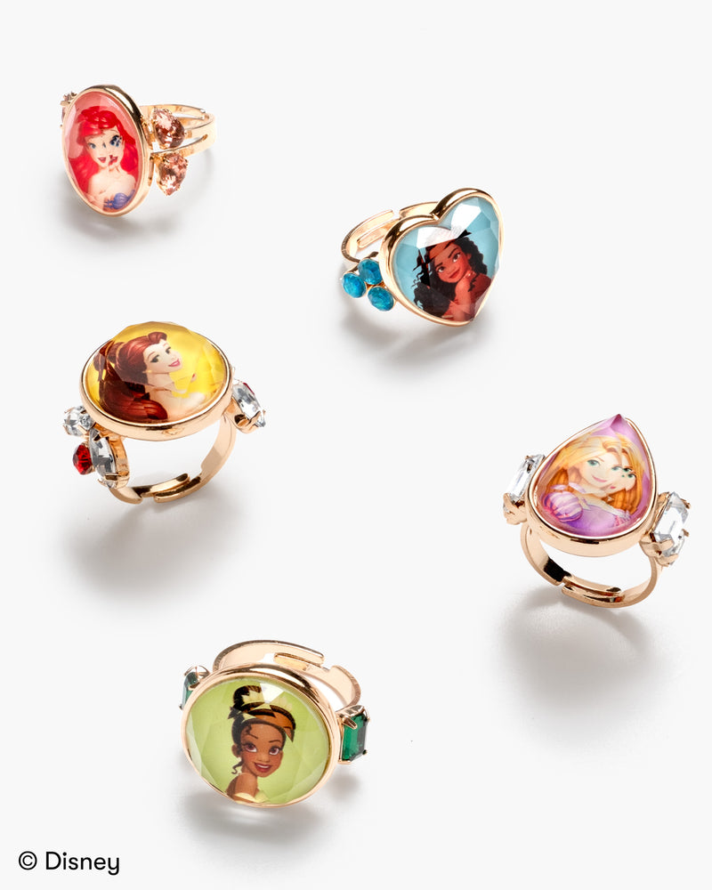 Disney Princess 5-Piece Ring Set