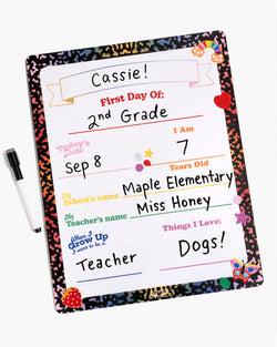 Back To School Dry Erase Board
