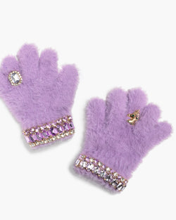 Lavender Dreams Jeweled Gloves