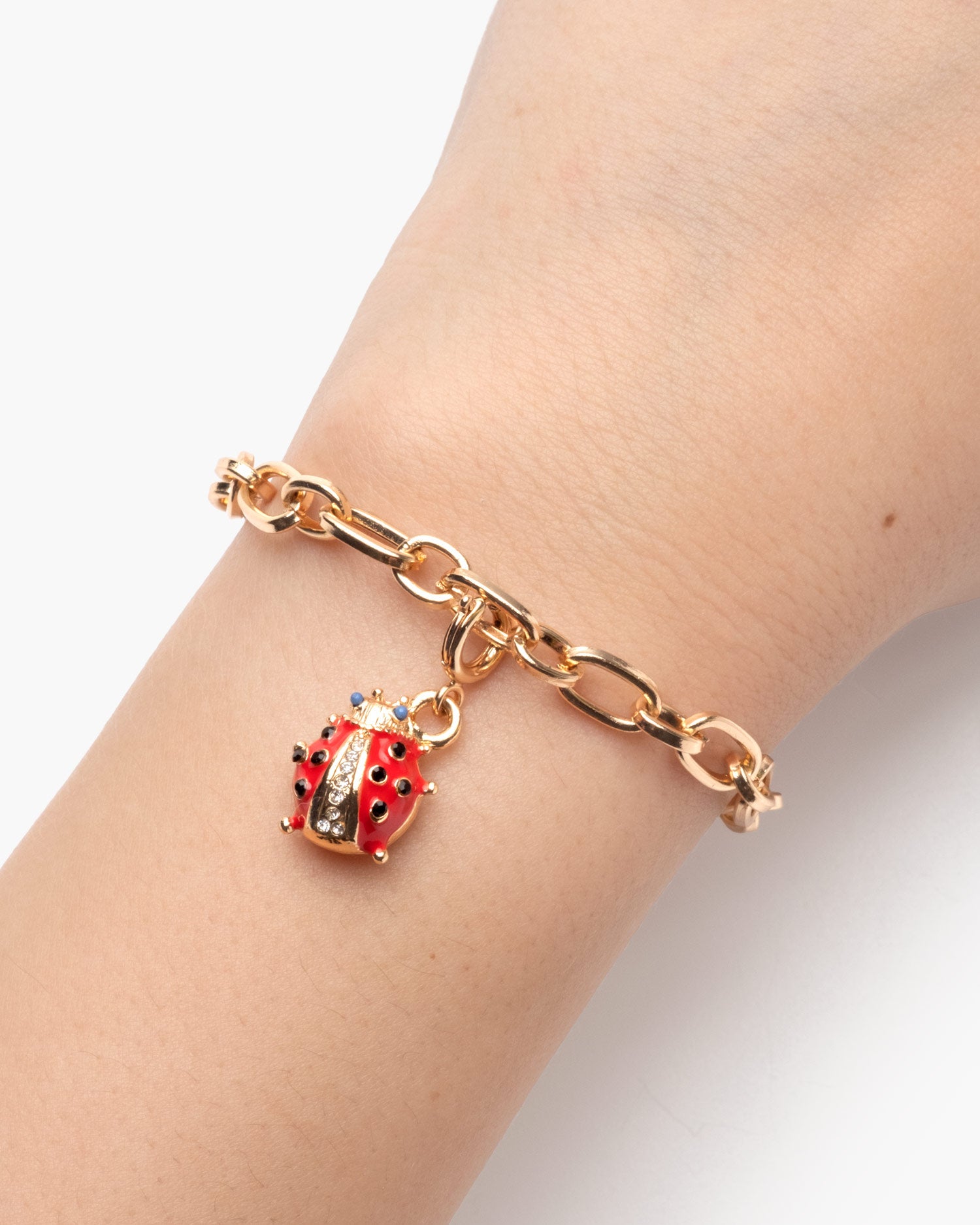Lucky Ladybug Charm Bracelet