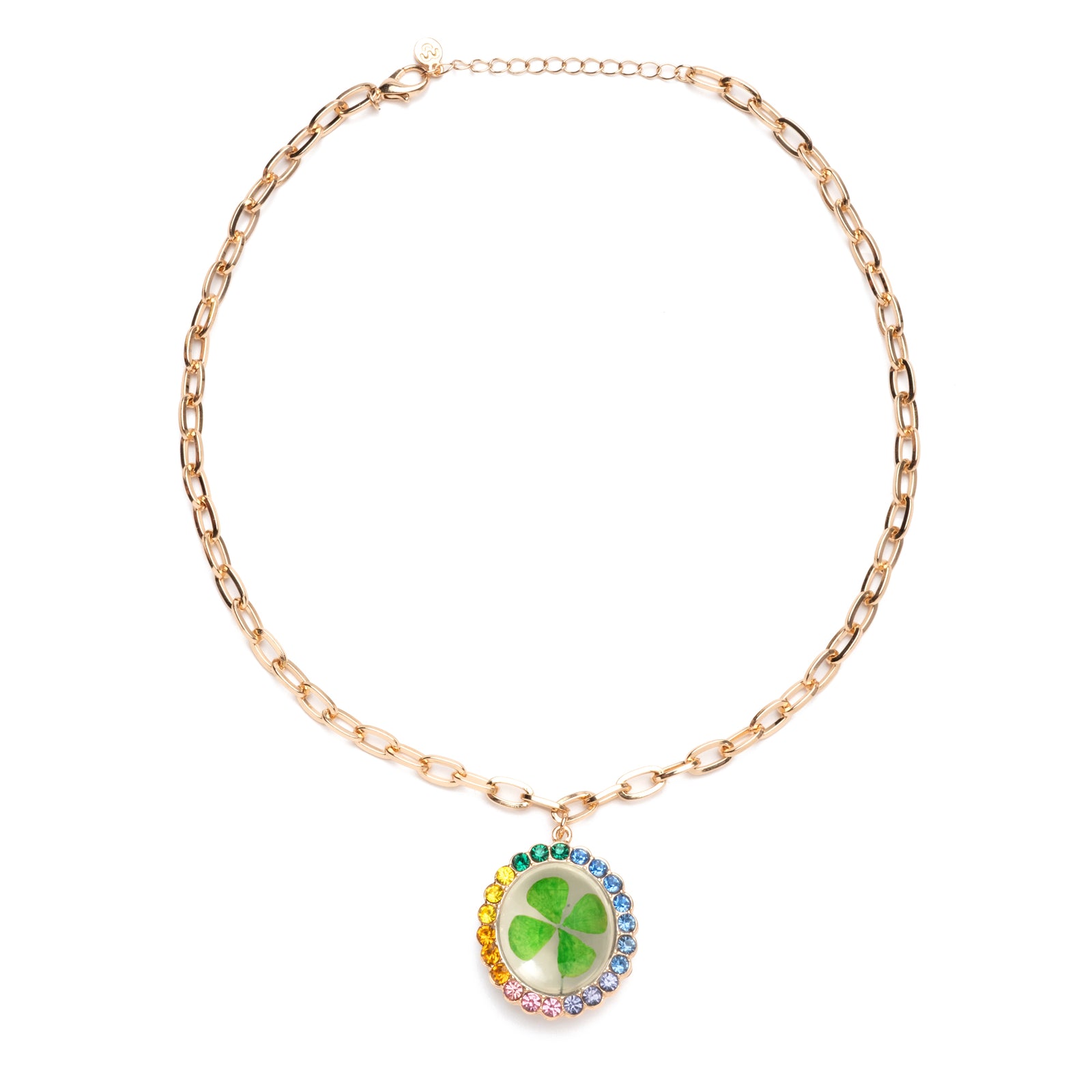Lucky Streak REAL 4-Leaf Clover Necklace