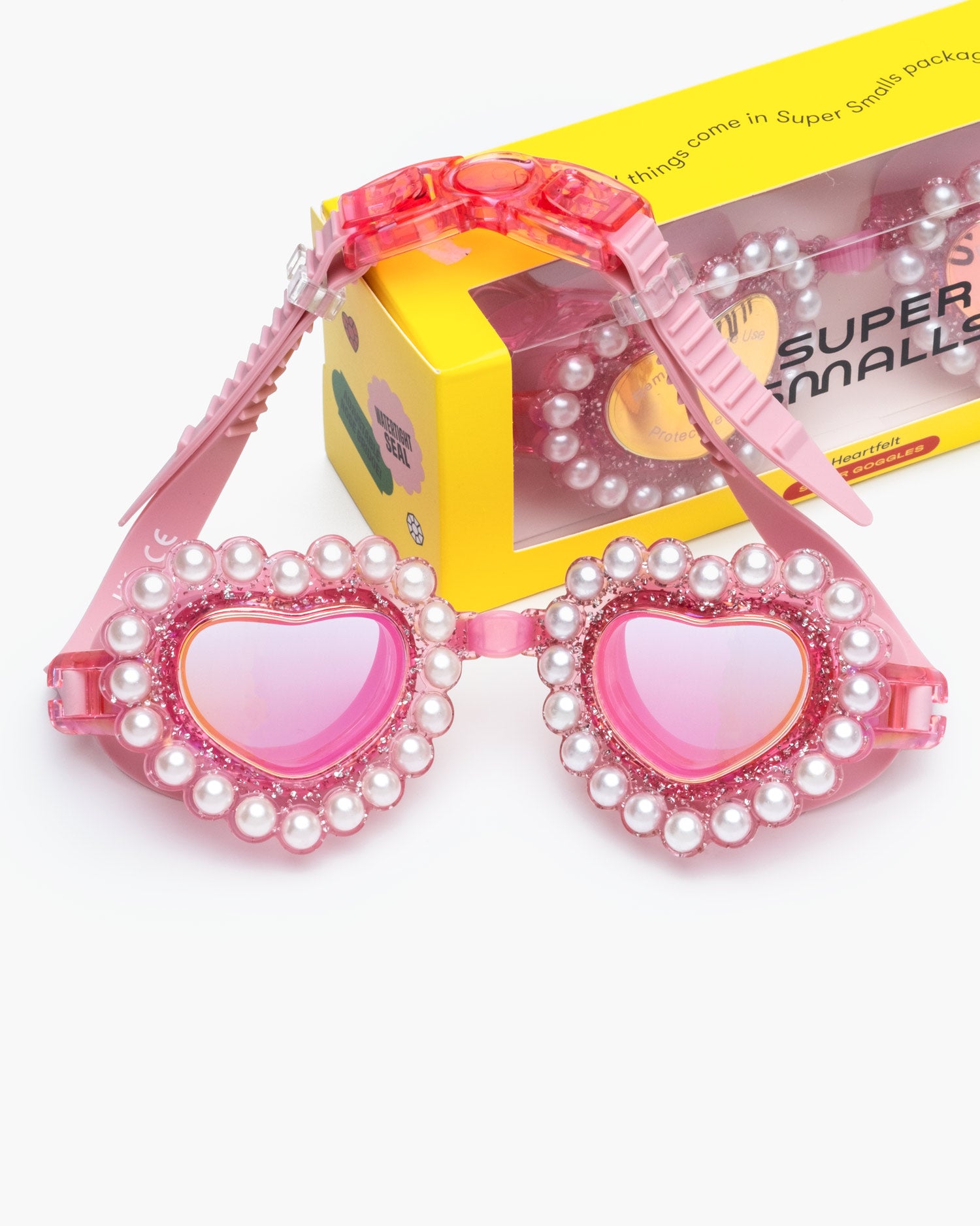 pink swimming goggles Heartfelt Super Goggles
