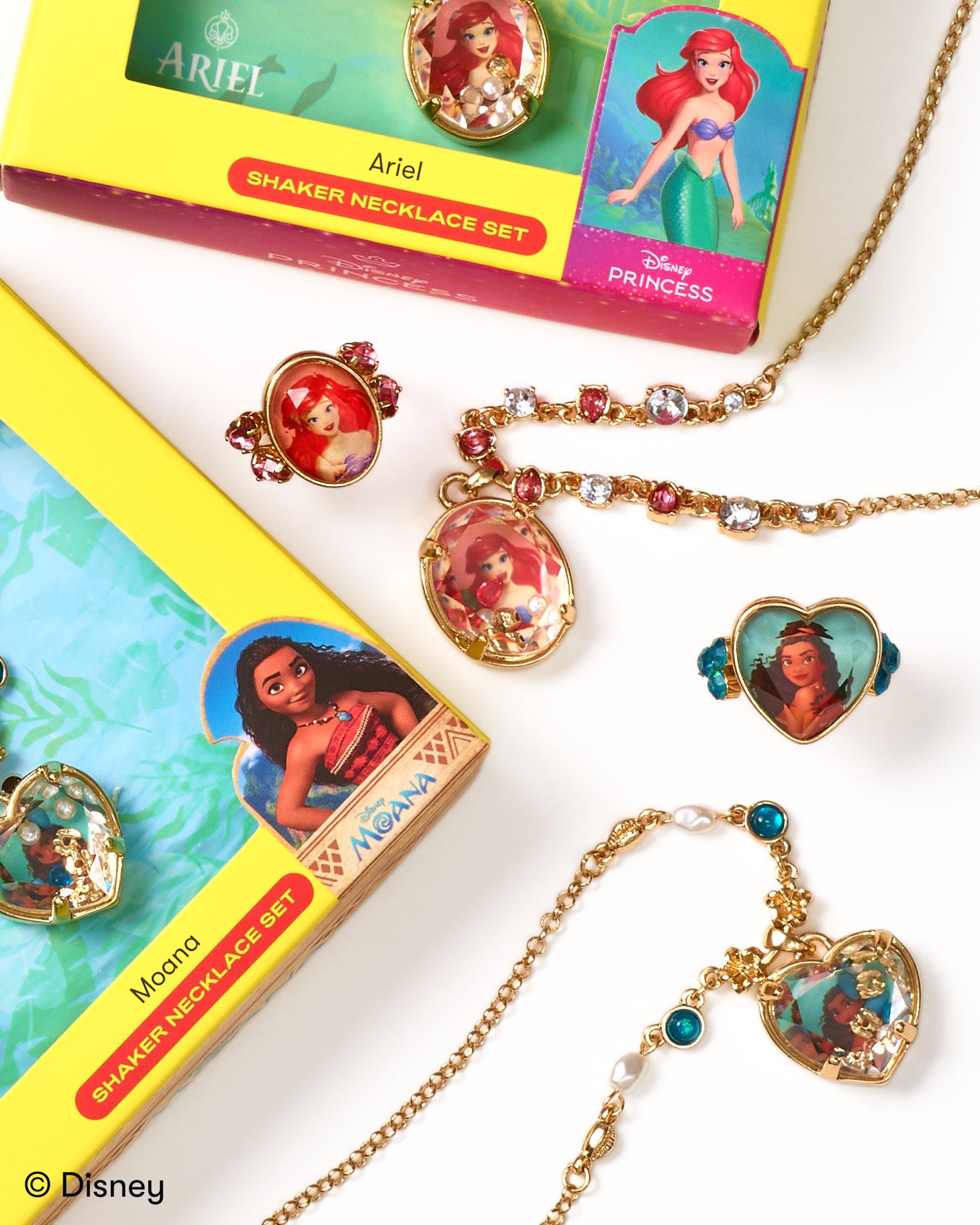 Disney Ariel Shaker Necklace Set