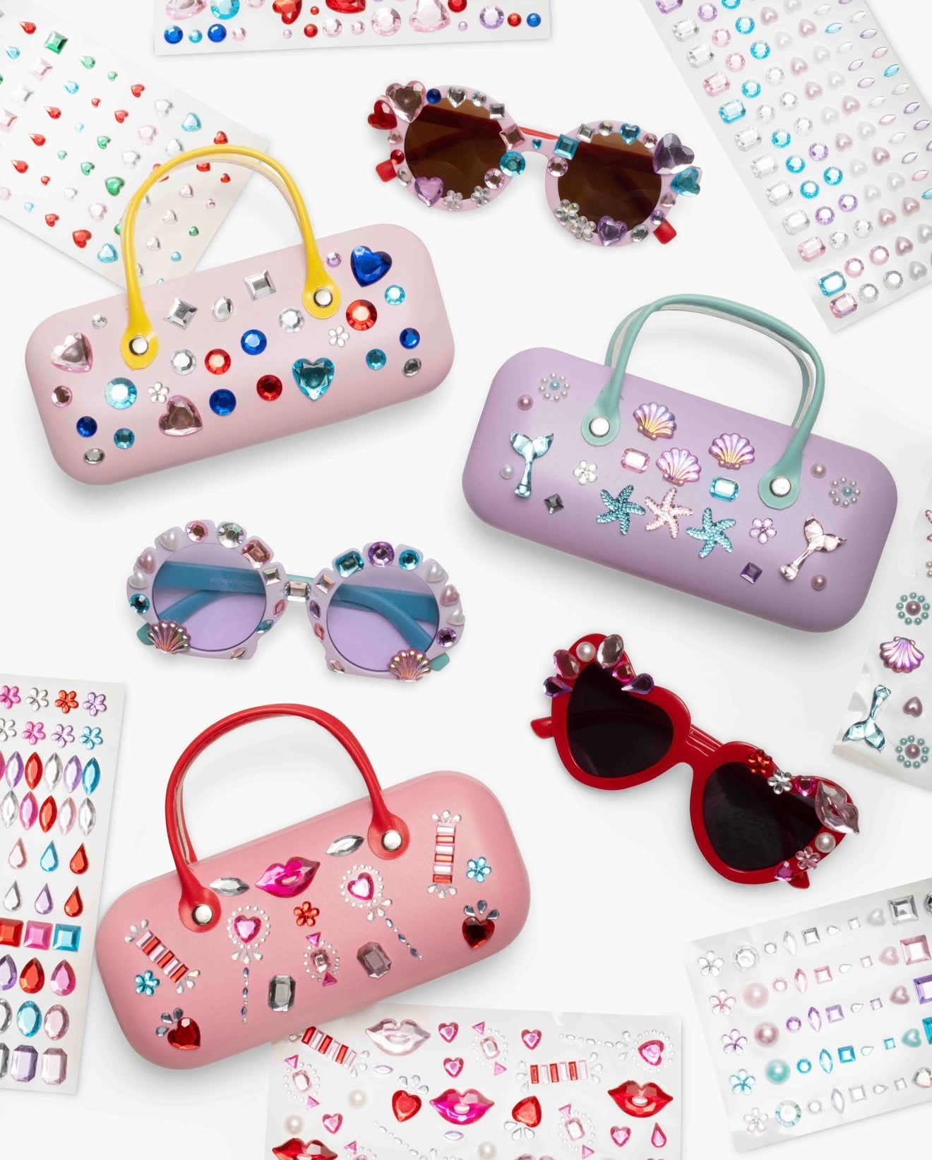 Heartfelt Sparkle Gemify™ Sunglasses + Case