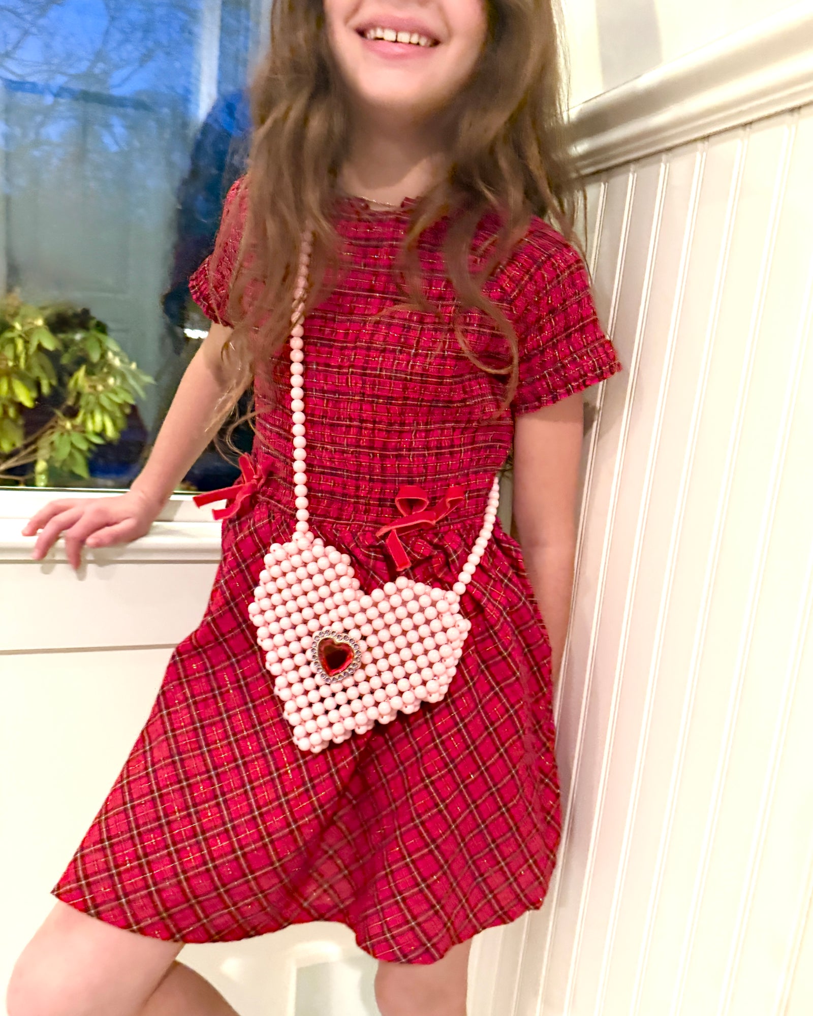 Heartfelt Sparkle Pearl Handbag