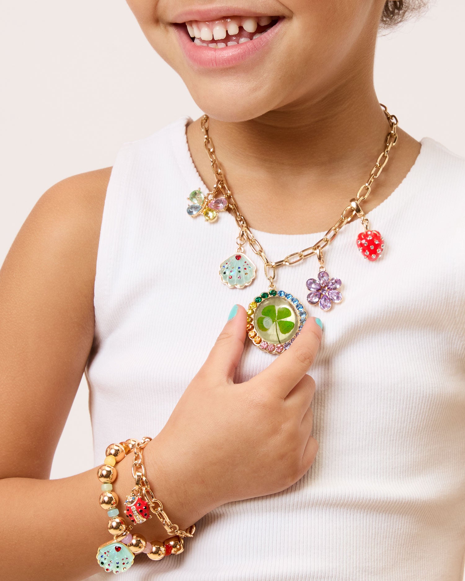 Lucky Ladybug Charm Bracelet