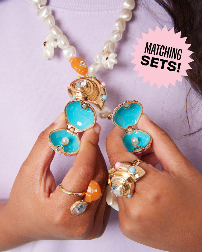 Seashell Necklace Mermaid Jewelry Set Disney The Little Mermaid