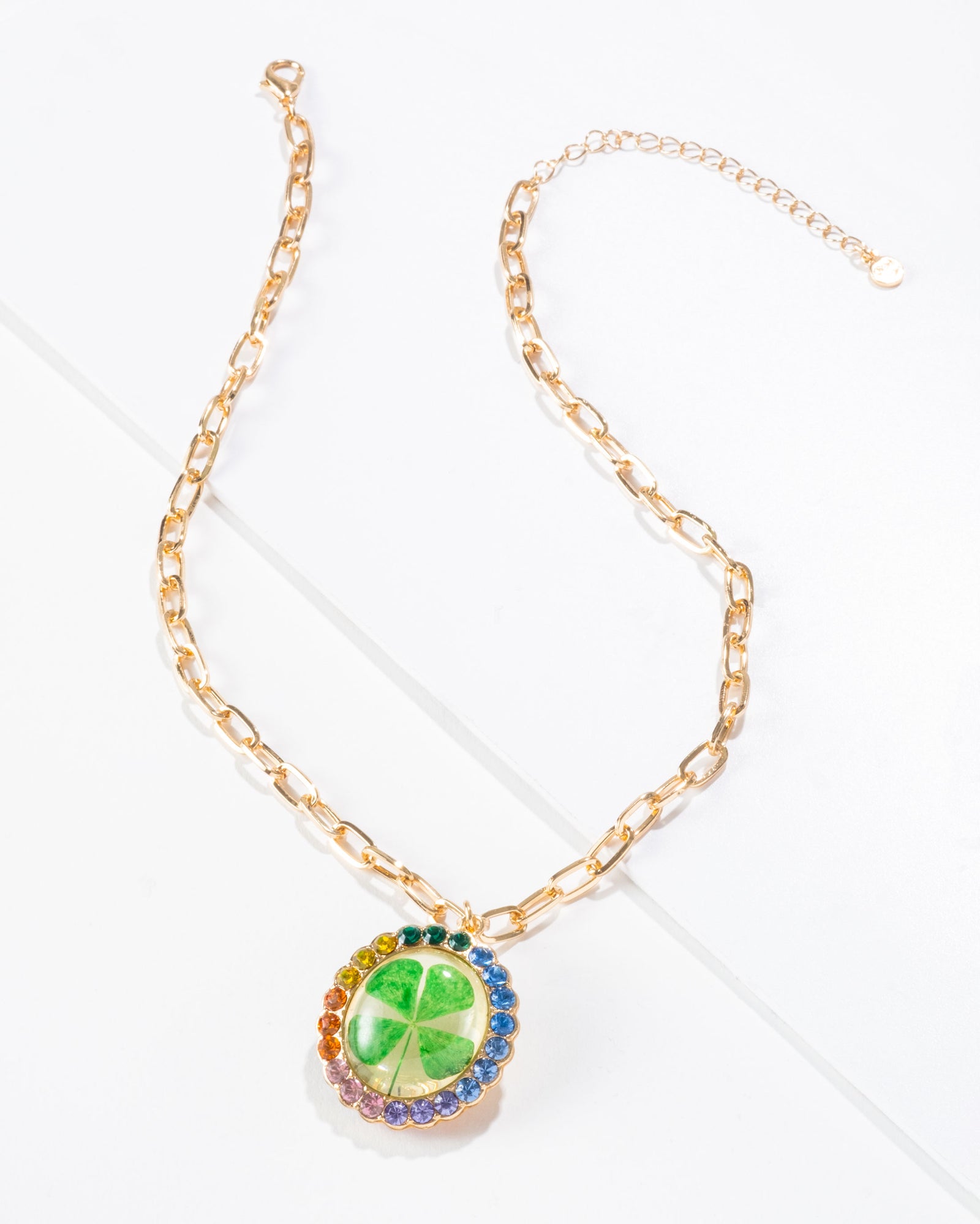 LOUIS VUITTON Four-Leaf Clover Necklace Clover Bracelet Gift Box