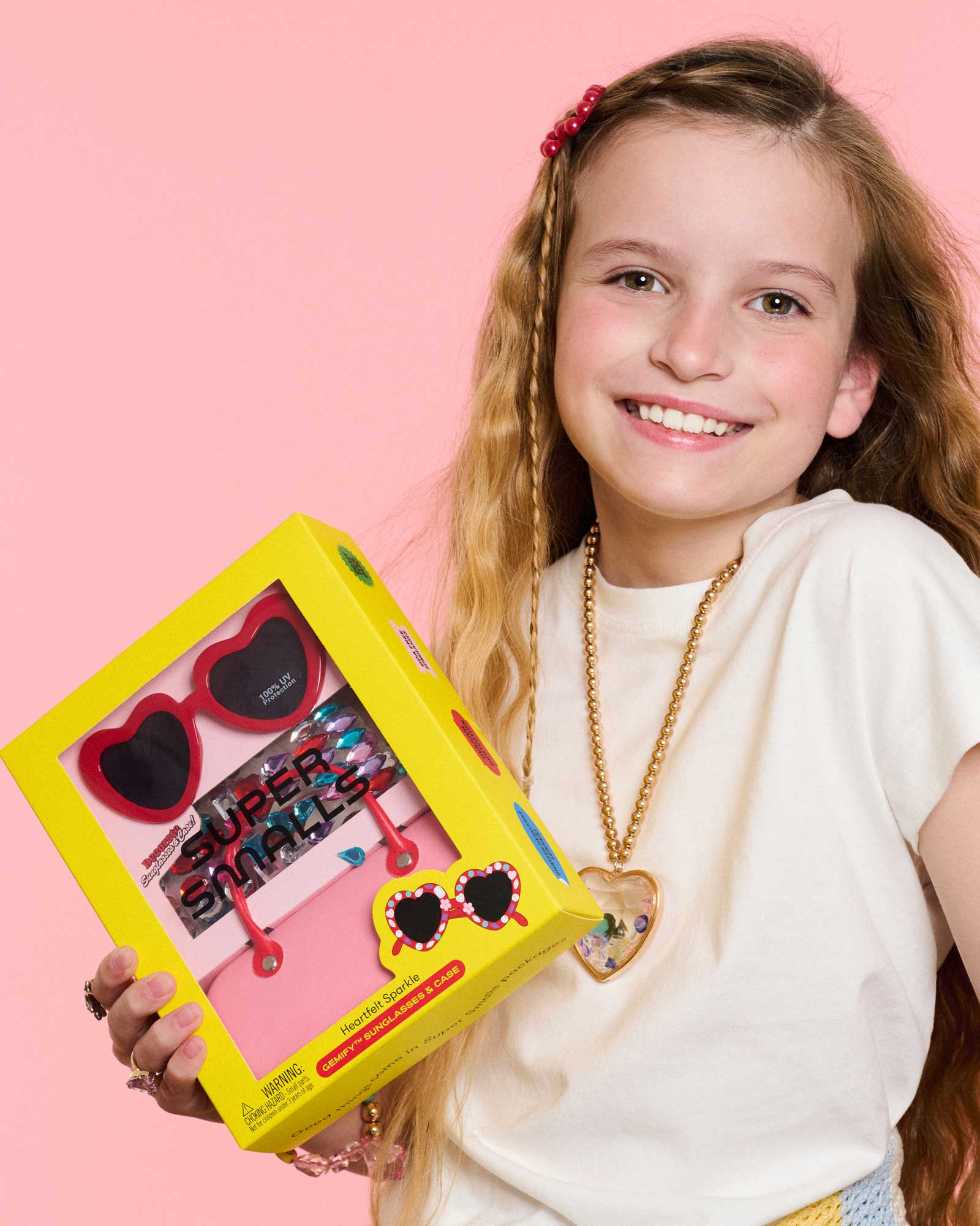 Heartfelt Sparkle Gemify™ Sunglasses + Case