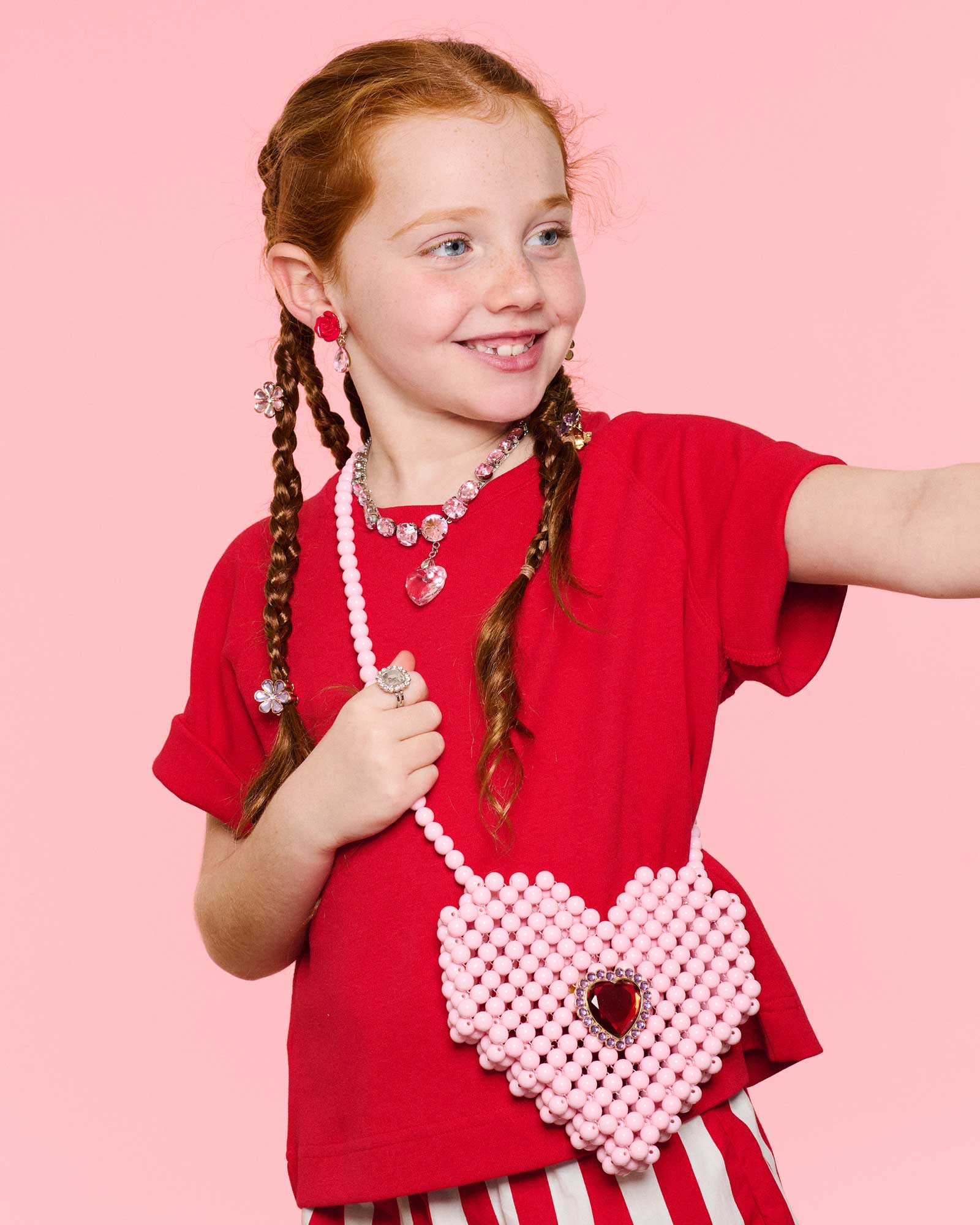 Heartfelt Sparkle Pearl Handbag