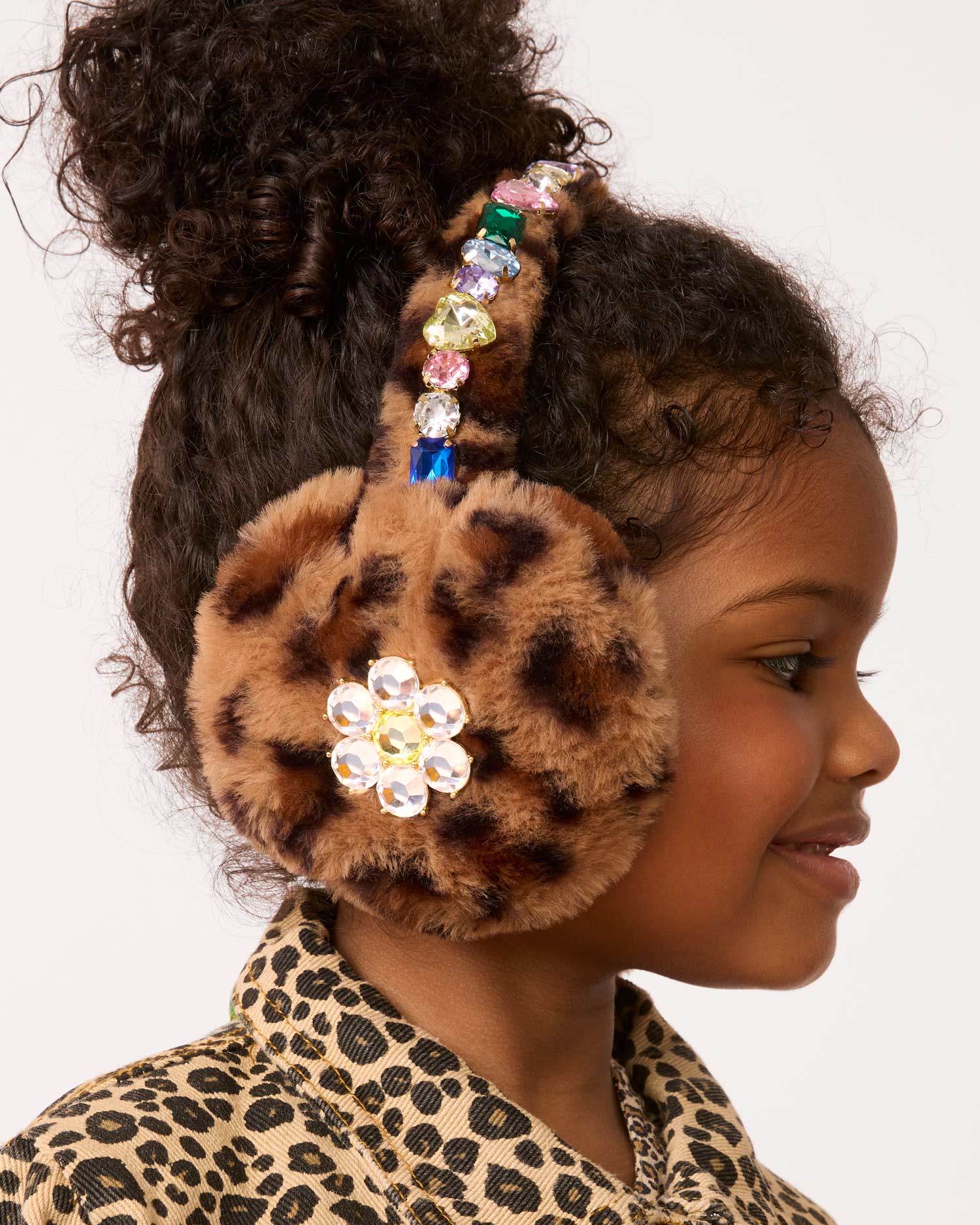 Jungle Jeweled Earmuff & Mitten Set