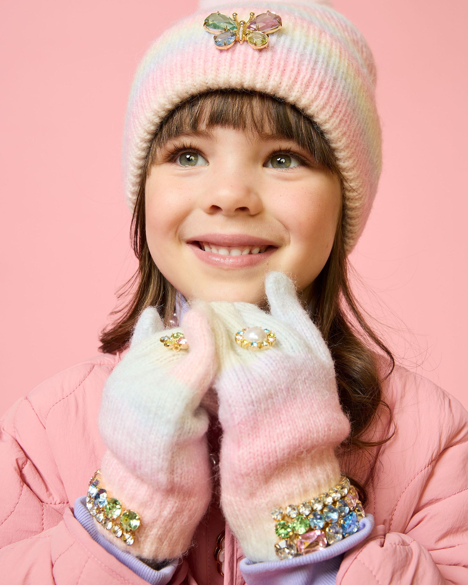 Pastel Rainbow Gloves