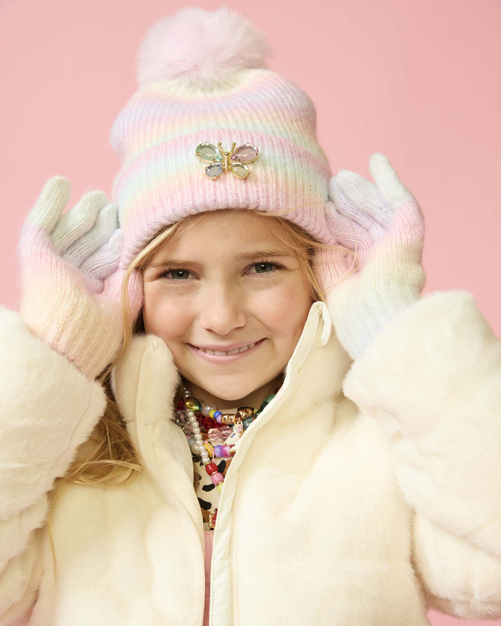 Pastel Rainbow Beanie
