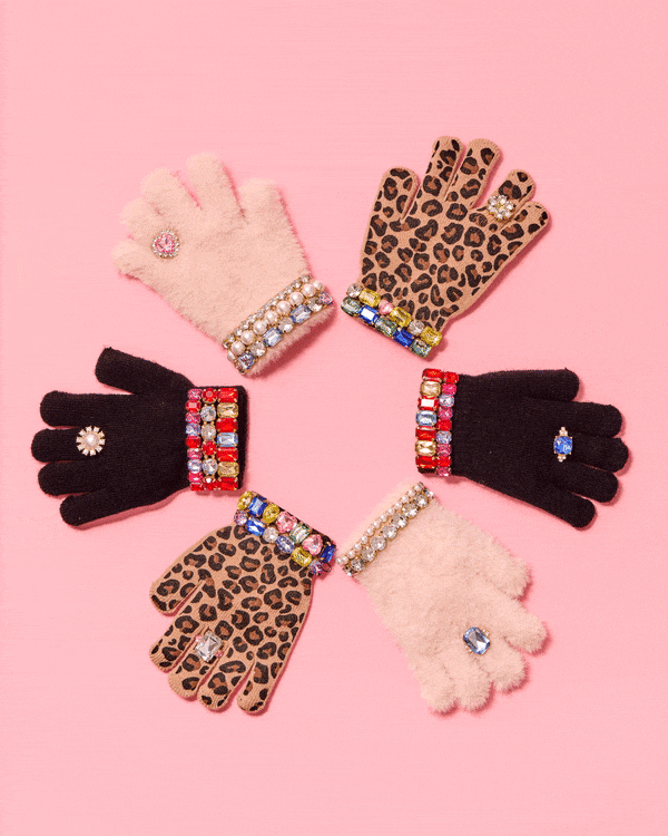 Cotton Candy Jeweled Gloves For Kids – Super Smalls