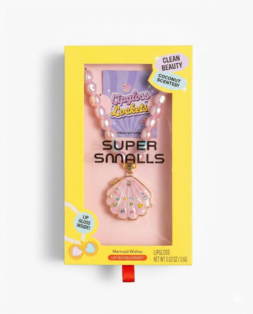 Sparkle Shell Lipgloss Locket