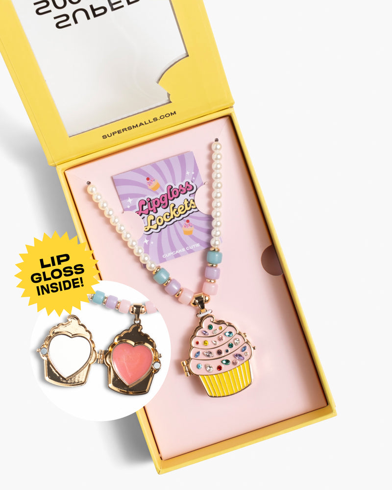 Cupcake Cutie Lipgloss Locket – Super Smalls