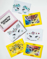 Super Smalls Kids' Butterfly Gem Face Stickers in Yellow Multi