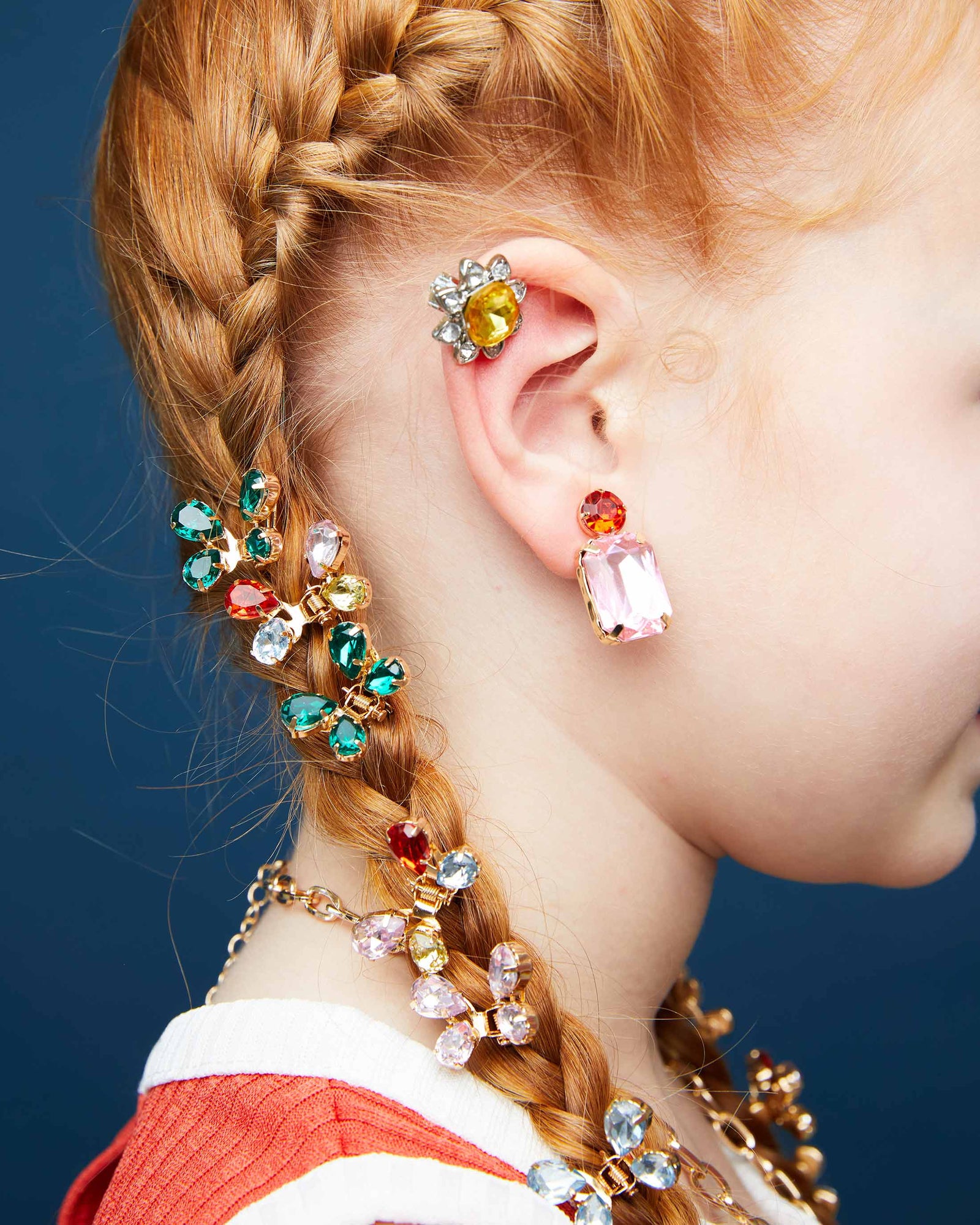 Cheap 1Pair Kids Jewelry Fake Earrings Cartoon Mermaid Non-Piercing Clip-On  Ear Clips | Joom